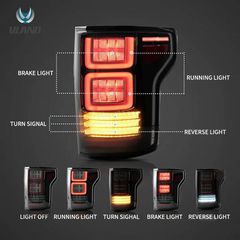 Πισινά Φανάρια Set Για Ford F150 MK13 14-20 Led Bar Dynamic Black Full Led