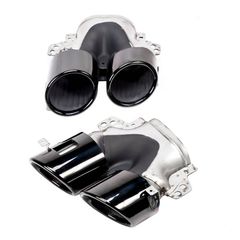 Μπούκες Εξάτμισης Για Mercedes-Benz A-Class (W177), CLA (C118), GLA (H247), GLB (X247) Piano Black (2 Διπλές)