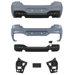 Πισινός Προφυλακτήρας Για Bmw 1 F20 LCI / F21 LCI 15-19 Facelift M-Tech Look Με PDC