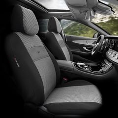Καλύμματα Αυτοκινήτου Otom Smart Design Universal Ύφασμα / Δερματίνη Σετ Εμπρός / Πίσω 11 Τεμαχίων Μαύρο / Γκρι SLTSMT102-NZ