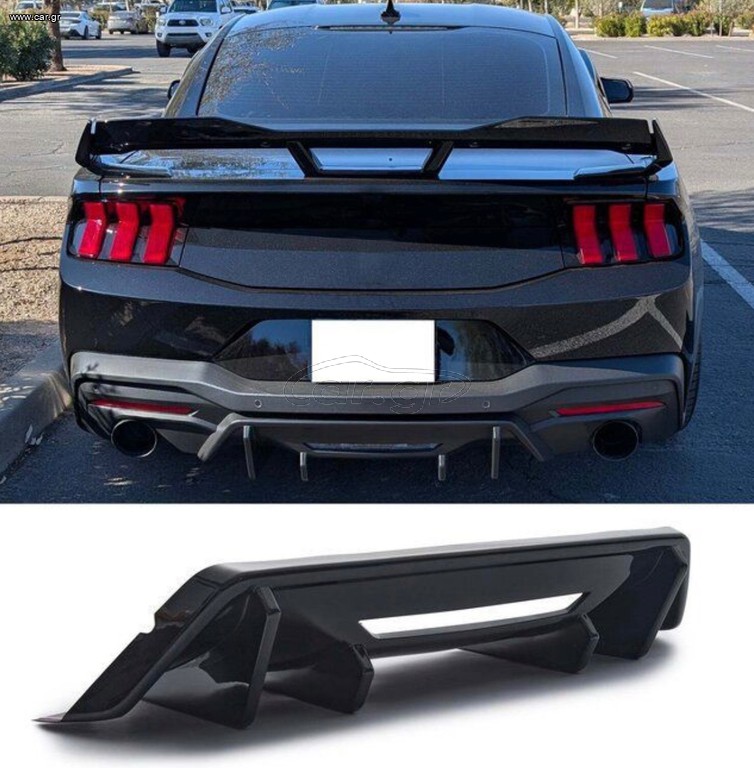 ΠΙΣΩ ΣΠΟΙΛΕΡ Rear Diffuser Panel – Matte Black (MUSTANG 24-25)