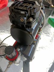 SET --- Compressor AS 186 κομπρεσέρ + αερογράφος BADGER Model 105 Patriot Fine 0,5