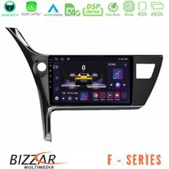 Bizzar F Series 8Core Android14 4+64GB  Toyota Corolla 2017-2018 Navigation Multimedia Tablet 10 Με Carplay & Android Auto | Pancarshop