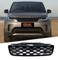 ΜΑΣΚΑ ΕΜΠΡΟΣ LAND ROVER DISCOVERY 5 Gloss Black Edition Design Front Bumper Bar Grille Grill L462 Series-5 2017-2025