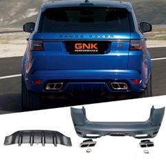 ΠΡΟΦΥΛΑΚΤΗΡΑΣ ΠΙΣΩ LAND ROVER Range Rover Sport  SVR Design Rear Bumper Bar Bodykit With Exhaust Tips SVR Style Rear Bumper Bar Bodykit With Exhaust Tips L494 2013-2021