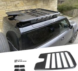 ΣΧΑΡΑ ΟΡΟΦΗΣ Land Rover Defender L663 90 Matt Black Roof Expedition Rack Kit 2020-2025