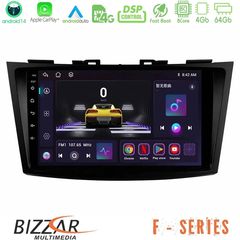 Bizzar F Series 8Core Android14 4+64GB Suzuki Swift 2011-2016 Navigation Multimedia Tablet 9" Με Carplay & Android Auto