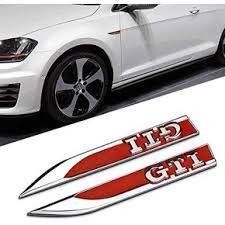 ΣΗΜΑ ΦΤΕΡΟΥ ΕΜΠΡΟΣ ΣΕΤ (GTi)   VW GOLF VII 13-19
