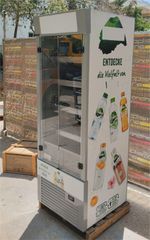 Ψυγείο Self Service 590Lt Με Πόρτες Plexi Glass & Κουρτίνα Νυκτός 70x69x195Cm FRIGOGLASS - Μεταχειρισμένο Ετοιμοπαράδοτο.-thumb-3