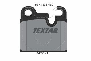 Τακάκια φρένων για BMW E3, E9, Σειρά 5 TEXTAR 34211159265, 34211159267, 34211152653