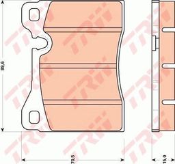 Τακάκια φρένων ALFA ROMEO / BMW / FERRARI / LAMBORGHINI / NSU 60737389, 60736182, 34111160263, 34111111649, 108073, 111665