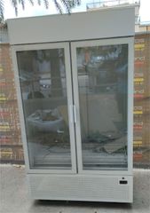 Ψυγείο Βιτρίνα Αναψυκτικών Με 2 Ανοιγόμενες Πόρτες 1065Lt 120x84x207Cm KLIMASAN - Μεταχειρισμένο Εκθεσιακό.
