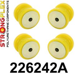 Σινεμπλοκ Πολυουρεθανης Πίσω Γεφυρας Strongflex (Sport) - Audi S3 / TT (96-03) - Seat Leon 1M Cupra (4x4) - Skoda Octavia 1 (4x4) -  4 Τμχ. - (226242A)