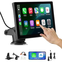 Στερεοφωνικό αυτοκινήτου VEVOR Ραδιόφωνο CarPlay Οθόνη αφής 9 σε Apple Android Κάμερα αυτόματης οπισθοπορείας