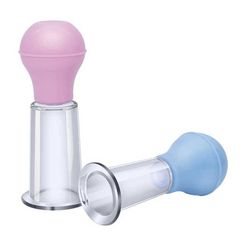 Vacuum Enlargement Pump Nipple Sucker Pink Pair S