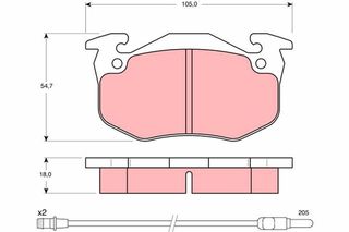 Τακάκια φρένων κατάλληλοι για PEUGEOT 305 425032