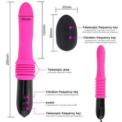 Thrusting Vibrator Function Wireless Pink-thumb-3