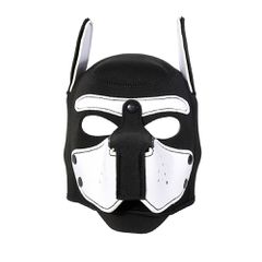Unisex Full Face Pup Neoprene Hood White