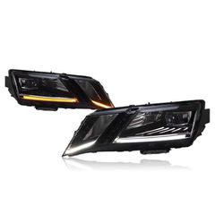 Μπροστινά Φανάρια Set Για Skoda Octavia mk3 2017-2022 DRL Μαύρα Carner-thumb-3