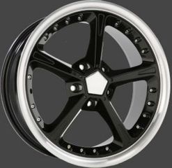 ZANTEΣ  REPLICA SCHNITZER BLACK 8X18 5X120 ET38