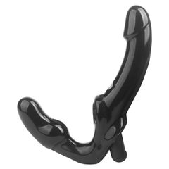 Strap-on Dildo Vibrator Black-thumb-6