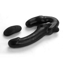Strap-on Dildo Vibrator Black-thumb-2