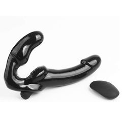 Strap-on Dildo Vibrator Black-thumb-3