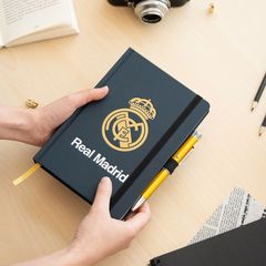 Real Madrid A5 premium notebook + projector pen-thumb-4