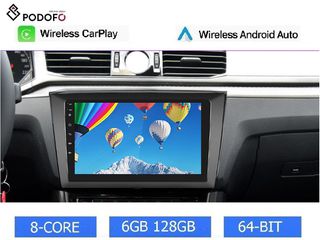 VW Golf (2010-2013) 9" Οθόνη Android  Car Radio Navigation | 6GB RAM + 128GB ROM | Ασύρματο CarPlay & Aσύρματο Android Auto | GPS | WiFi | DSP | HiFi | FM/RDS