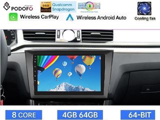 VW Golf (2010-2013) 9" Οθόνη Android 15 | 4GB RAM + 64GB ROM | 8-Core Snapdragon | Ασύρματο CarPlay & Ασύρματο Android Auto | GPS | WiFi | DSP | FM/RDS