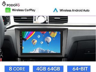 VW Golf (2010-2013) 9" Οθόνη Android Car Radio Navigation | 4GB+64GB | 8-Core | Ασύρματο CarPlay & Aσύρματο Android Auto | GPS | WiFi | DSP | FM/RDS