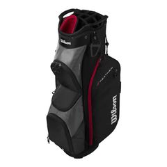 Wilson - Feather Cartbag – Black/Red/Grey / Sport and Outdoor