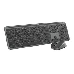 Logitech - Signature Slim Wireless Keyboard and Mouse Combo MK950 Graphite Nordic / Computers