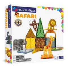 MAGNA-TILES - Safari 25 Piece Set (90220) / Toys