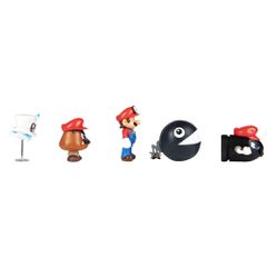 Super Mario Bros pack 5 figures 6,5cm-thumb-2