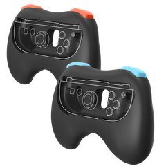 Trade Invaders - Pair of Controller Grips for Switch 2 Joy-Cons - Black / Nintendo Switch 2