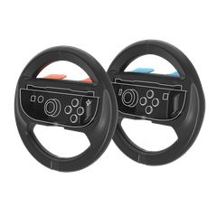 Trade Invaders - Wheels for Switch 2 Joy-con x2 - Black / Nintendo Switch 2