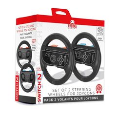 Trade Invaders - Wheels for Switch 2 Joy-con x2 - Black / Nintendo Switch 2-thumb-3