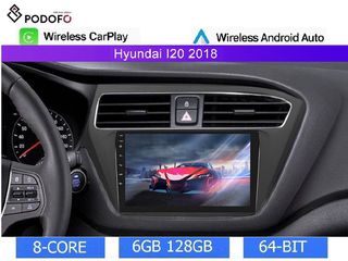Hyundai i20 (2018-21) 9" Οθόνη Αφής Android 13 | 6GB RAM +128GB ROM | Ασύρματο CarPlay & Aσύρματο Android Auto | GPS, WiFi, DSP