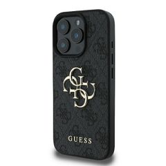 Guess 4G Big Logo iPhone 16 Pro Max Case - Black-thumb-1