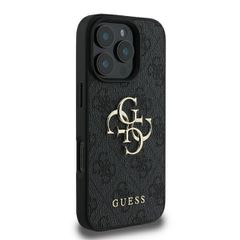 Guess 4G Big Logo iPhone 16 Pro Max Case - Black-thumb-3