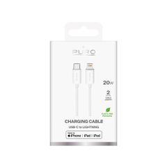 Puro TPE 20W USB-C - Lightning Cable 2m - White-thumb-1