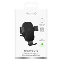 Puro Gravity Car Air Vent Gravity Holder - Black-thumb-2