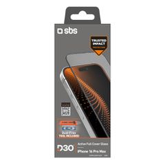 SBS tempered glass with D3O technology with applicator for iPhone 16 Pro Max-thumb-1
