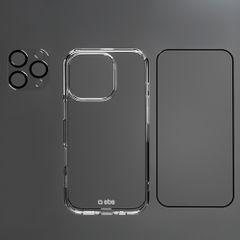 SBS set with D3O technology for iPhone 16 Pro Max - case + glass screen and camera protector - transparent-thumb-2