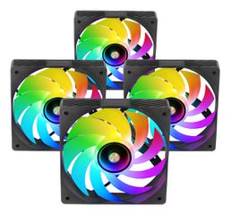 Mars Gaming MFSI4KIT computer cooling system Computer case Fan 12 cm Black-thumb-4