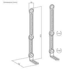Maclean universal VESA mount for soundbar, 15kg max, MC-334-thumb-2
