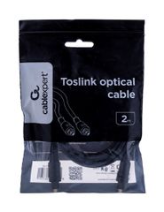 Gembird Toslink, 2m audio cable Black-thumb-1