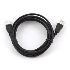 Gembird 3m USB 2.0 A M/FM USB cable USB A Black-thumb-1