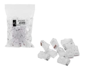 Cablexpert PLUG3UP6/100 wire connector 1 Transparent